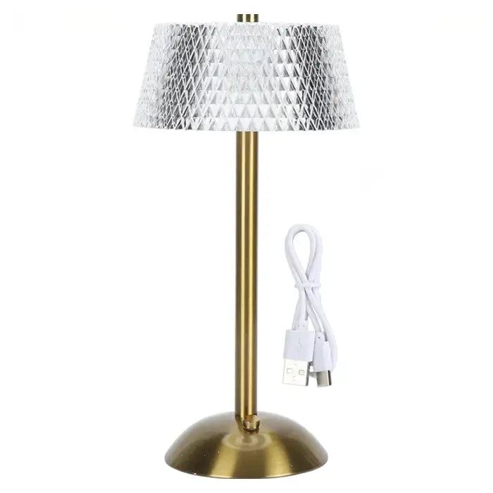 Cordless Touch Dimmable Crystal Lamp (3 Colors)