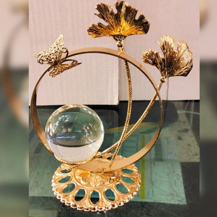 Crystal Ball Lead Design Metal Decor