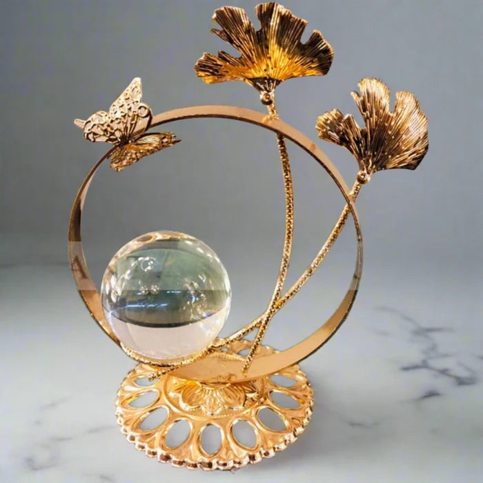Crystal Ball Lead Design Metal Decor