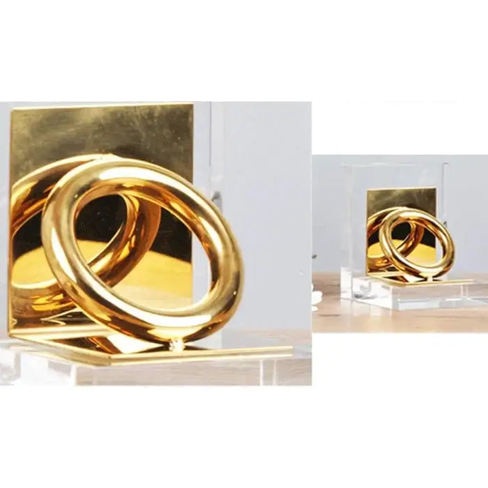 Stainless Steel Crystal Bookends