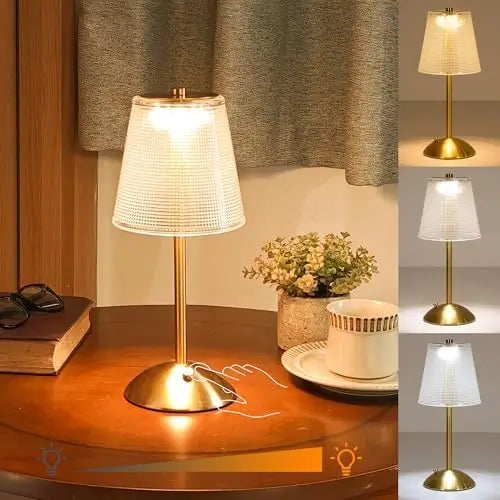 Bedside Crystal Table Lamp With Touch Control