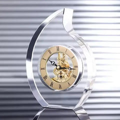 Whisper Crystal Gears Table Clock