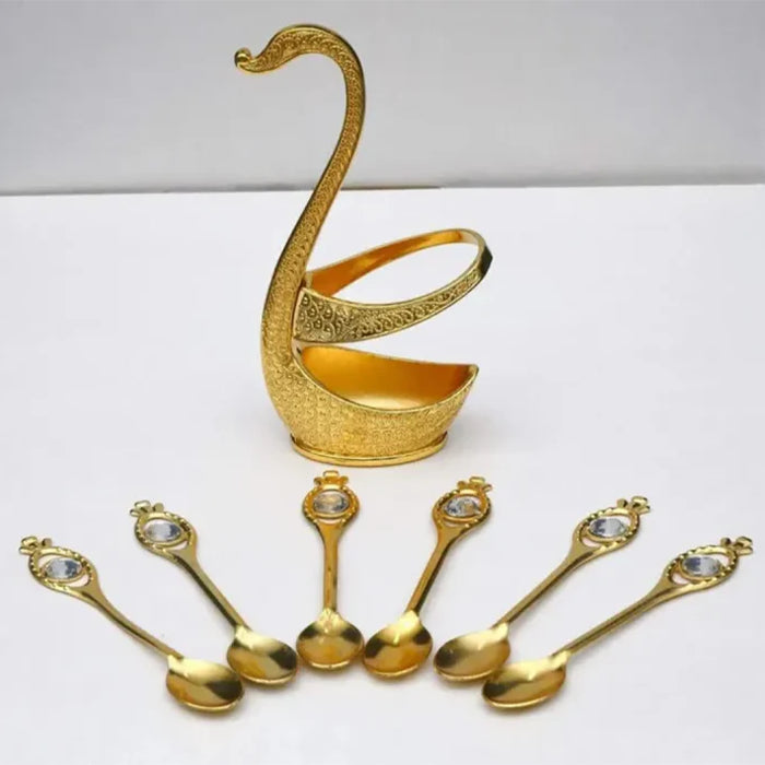 Swan Cutlery Holder Set