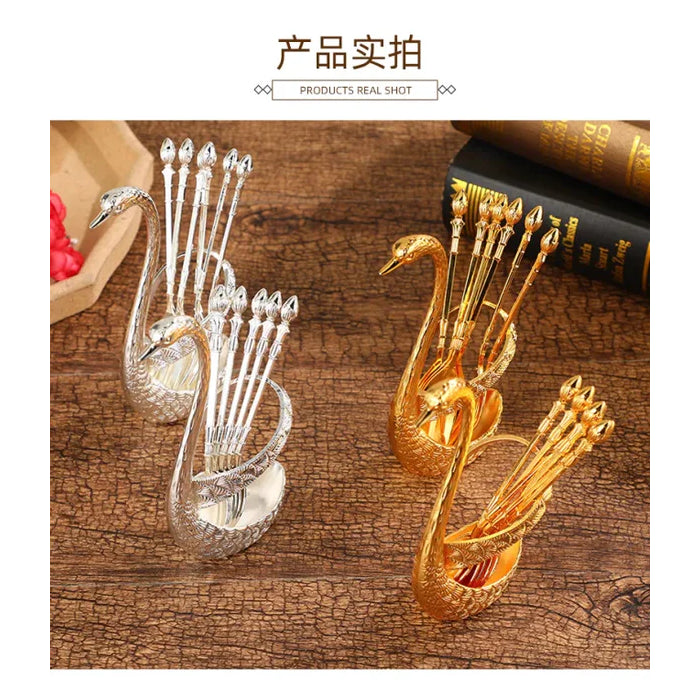 Swan Cutlery Holder Set