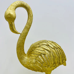 Golden Flamingo Statue (1 Pc)