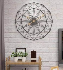 Stroke Metal Wall Clock