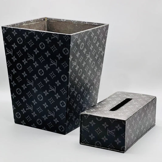 Louis Vuitton Monogram Square Basket And Tissue Box Set