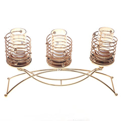 Candle Stand Metal Golden