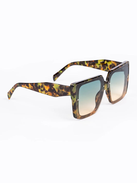 Printed Green Sunglasses