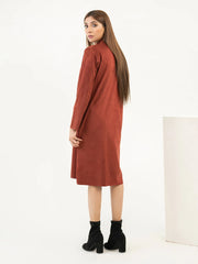 Dyed Suede Dress