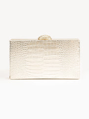 Snake Textured Clutch