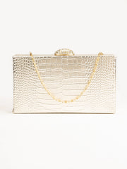 Snake Textured Clutch