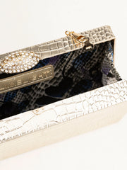 Snake Textured Clutch