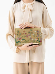 Embroidered Clutch