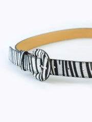 Zebra Print Belt