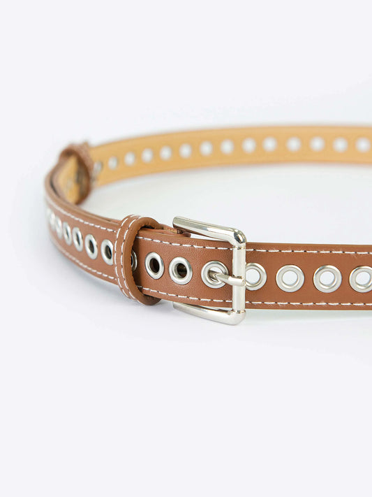 Narrow Leather Belt