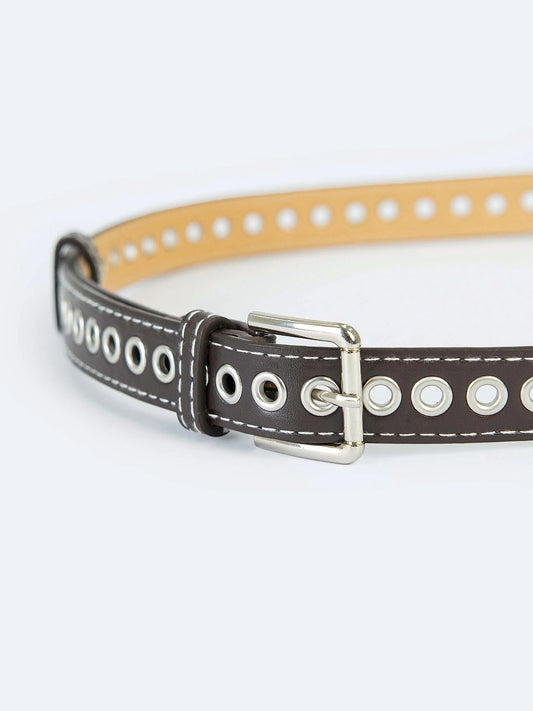 Narrow Leather Belt