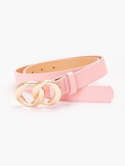 Looped Metallic Buckle Belt