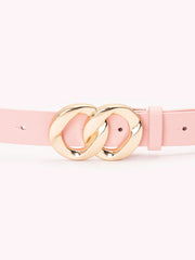 Looped Metallic Buckle Belt