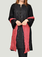 Crushed Dupatta-Red