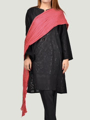 Crushed Dupatta-Red