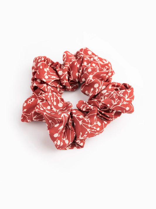 Floral Print Scrunchies