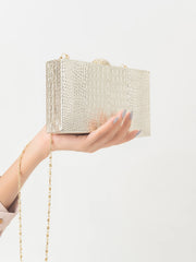 Snake Textured Clutch