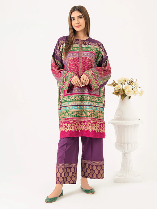 2 Piece Karandi Suit-Paste Print (Pret)