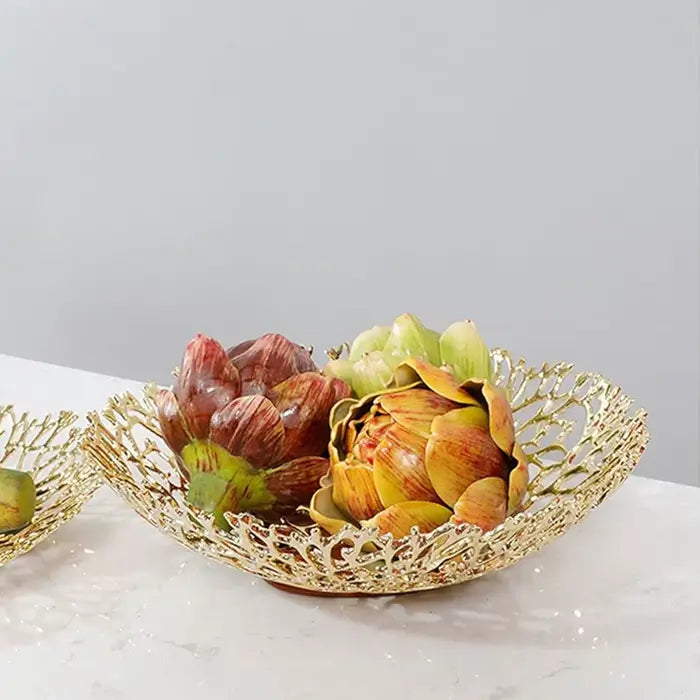Decorative Plate Fruit Dish Household Set (2 Pcs)