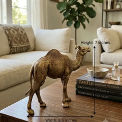 Decorative Gold Finished Camel Statue