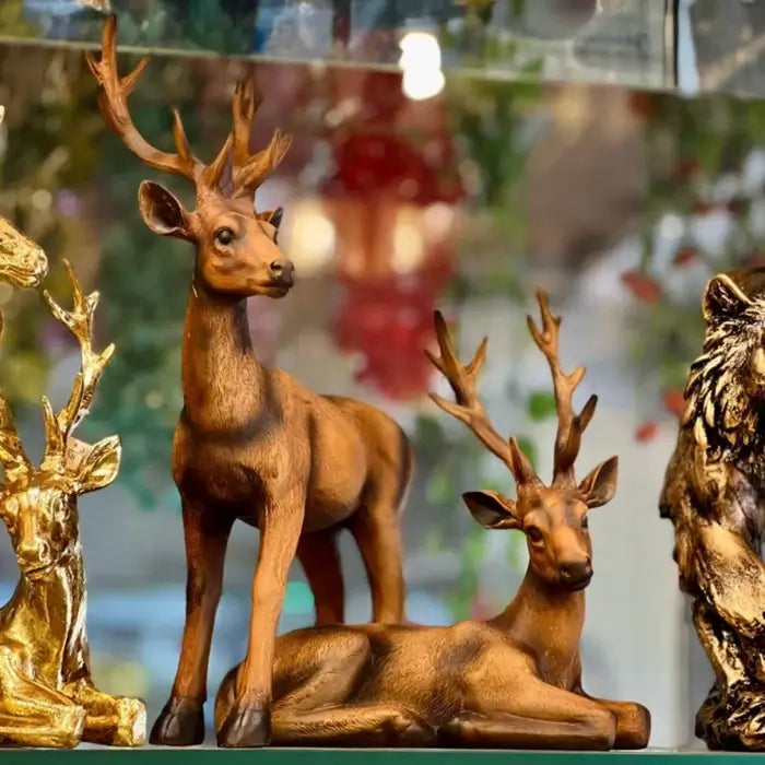 Deer Figurines Lawn Ornaments (Set Of 2)