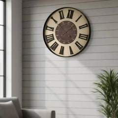 Designer Grid Pattern Wall Hanging Clock