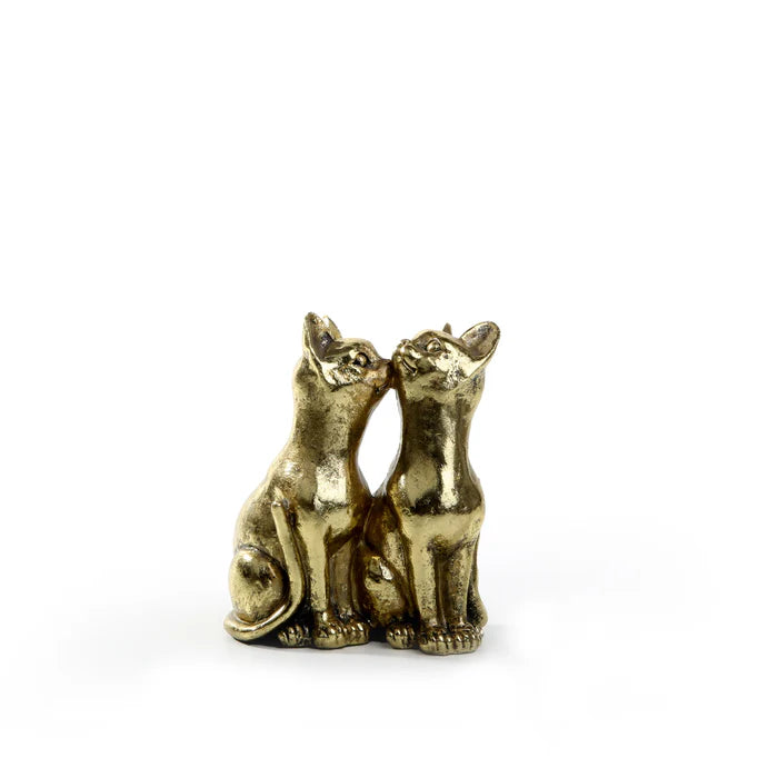 Loving Cat Duo Sculpture