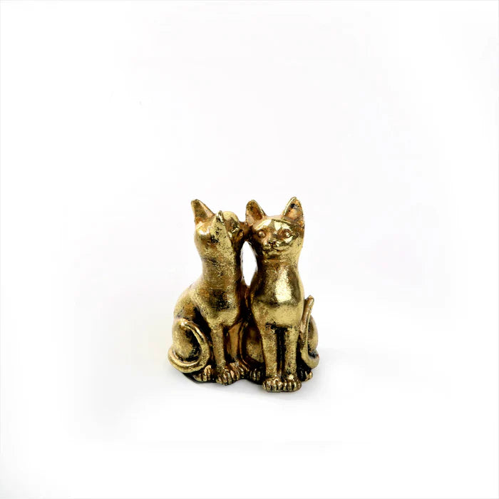 Loving Cat Duo Sculpture