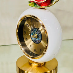 Pomegranate Designed Metal Table Clock