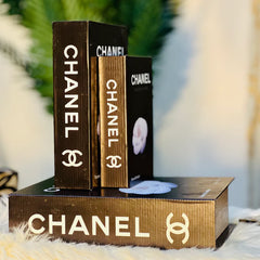 Premium Quality Chanel Book Decor (Set Of 3)