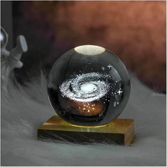 Glowing Crystal Universe Ball Ornaments 3D Crystal Ball With LED Lights