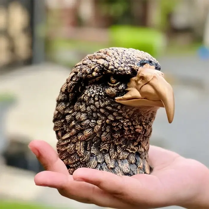 Bronze Eagle Head Ornament