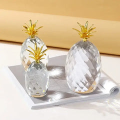 Elegant Crystal Pineapple Ornaments (Set Of 3)