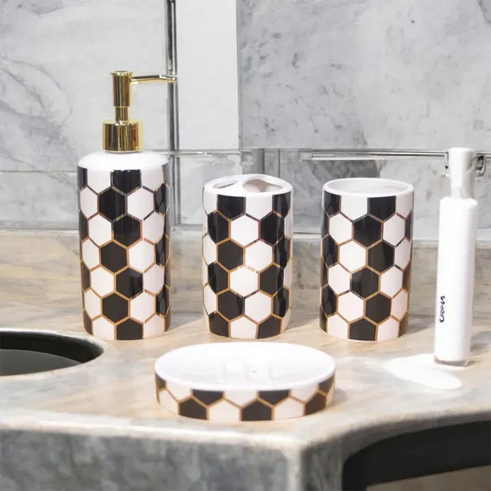 European Standards Ceramic Bath Set ( Set of 4 )