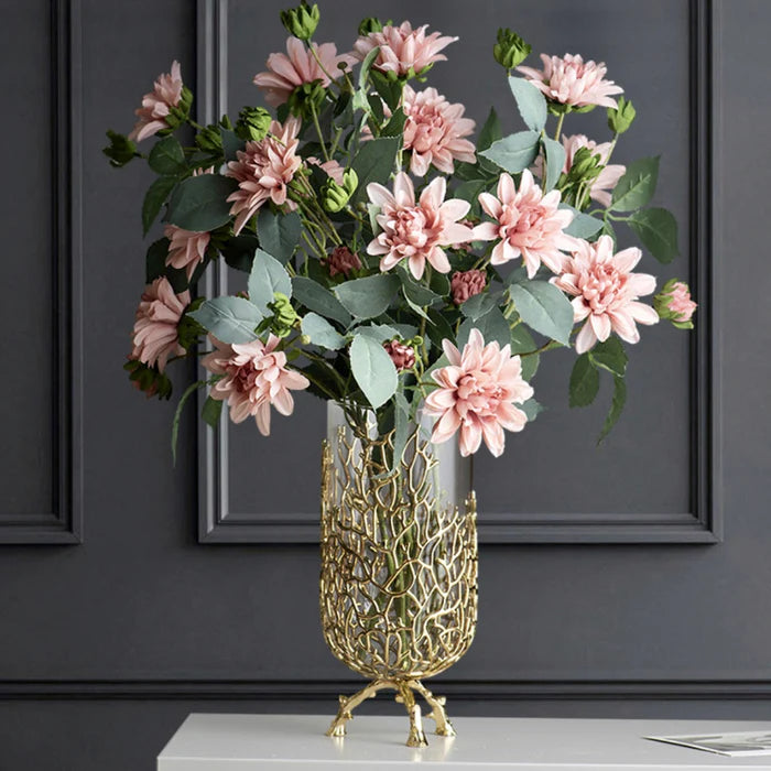 Exclusive Metal Coral Vases (Set Of 2)