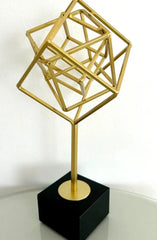 Gold Square Ornament