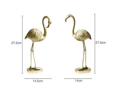 Golden Flamingo Statue (1 Pc)