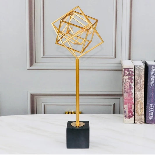 Gold Square Ornament