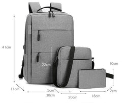 GB 3 Pcs Sets Men & Women Waterproof GB Backpack 4105