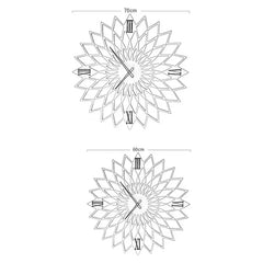 Geometric Wooden Decorative Wall Clock