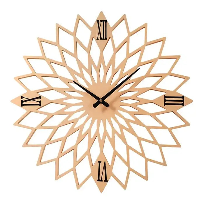 Geometric Wooden Decorative Wall Clock