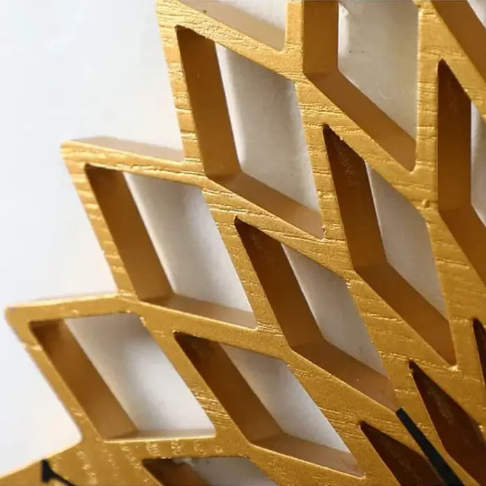 Geometric Wooden Decorative Wall Clock