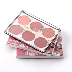 6 Color Miss Rose Blush Palette