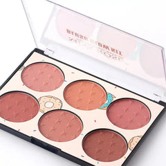 6 Color Miss Rose Blush Palette